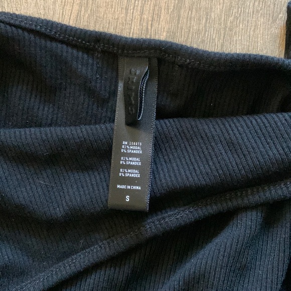 NEW SKIMS Ribbed Long Slipdress Black Small - Picture 4 of 5